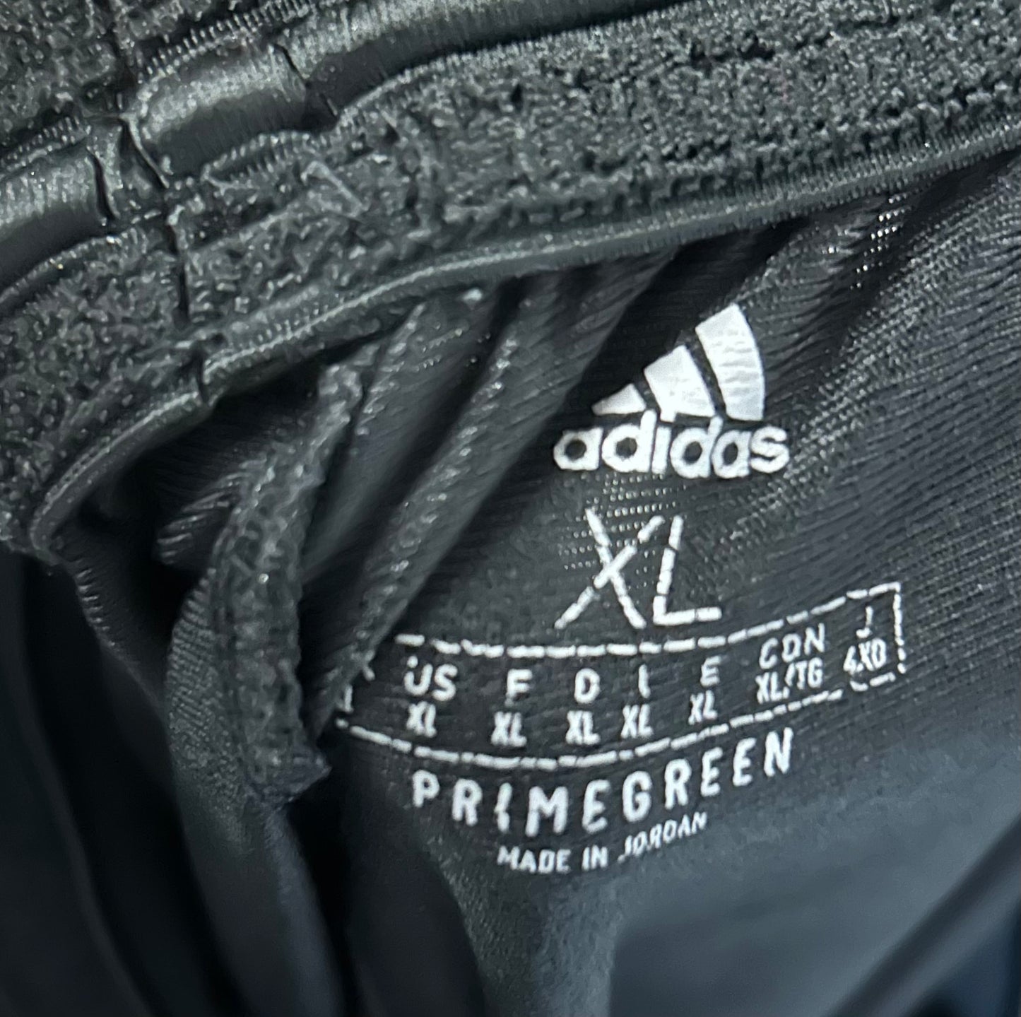 Adidas black and white track pants