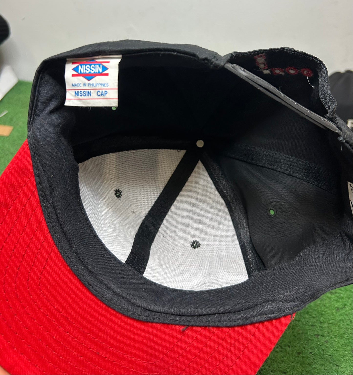 Vintage 1990s red dog hat