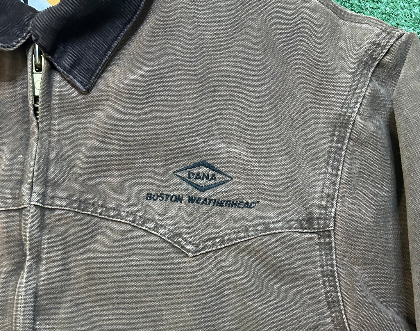 Vintage 1990s carhartt Santa Fe embroidered brown jacket