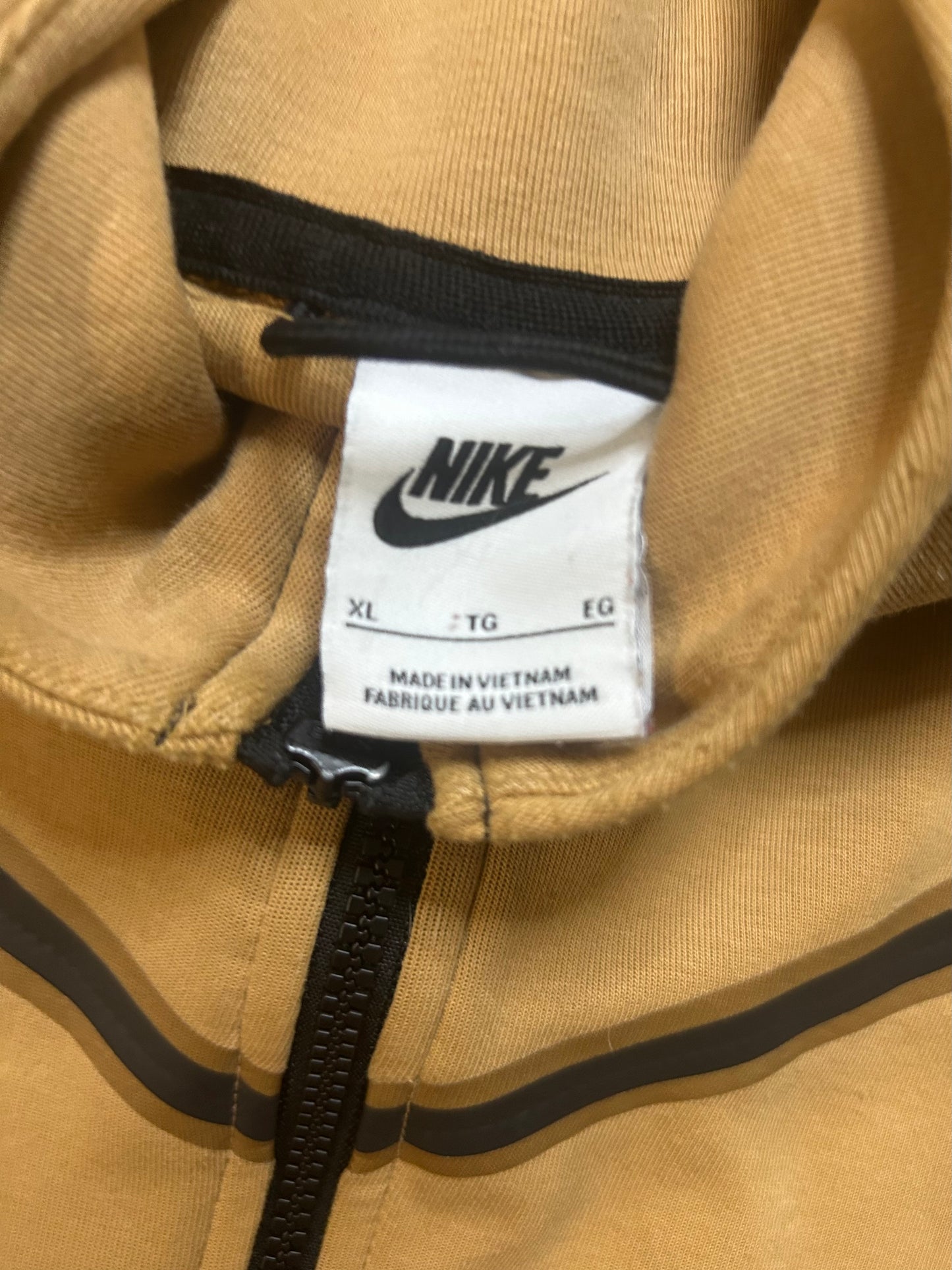 Nike tech fleece tan hoodie