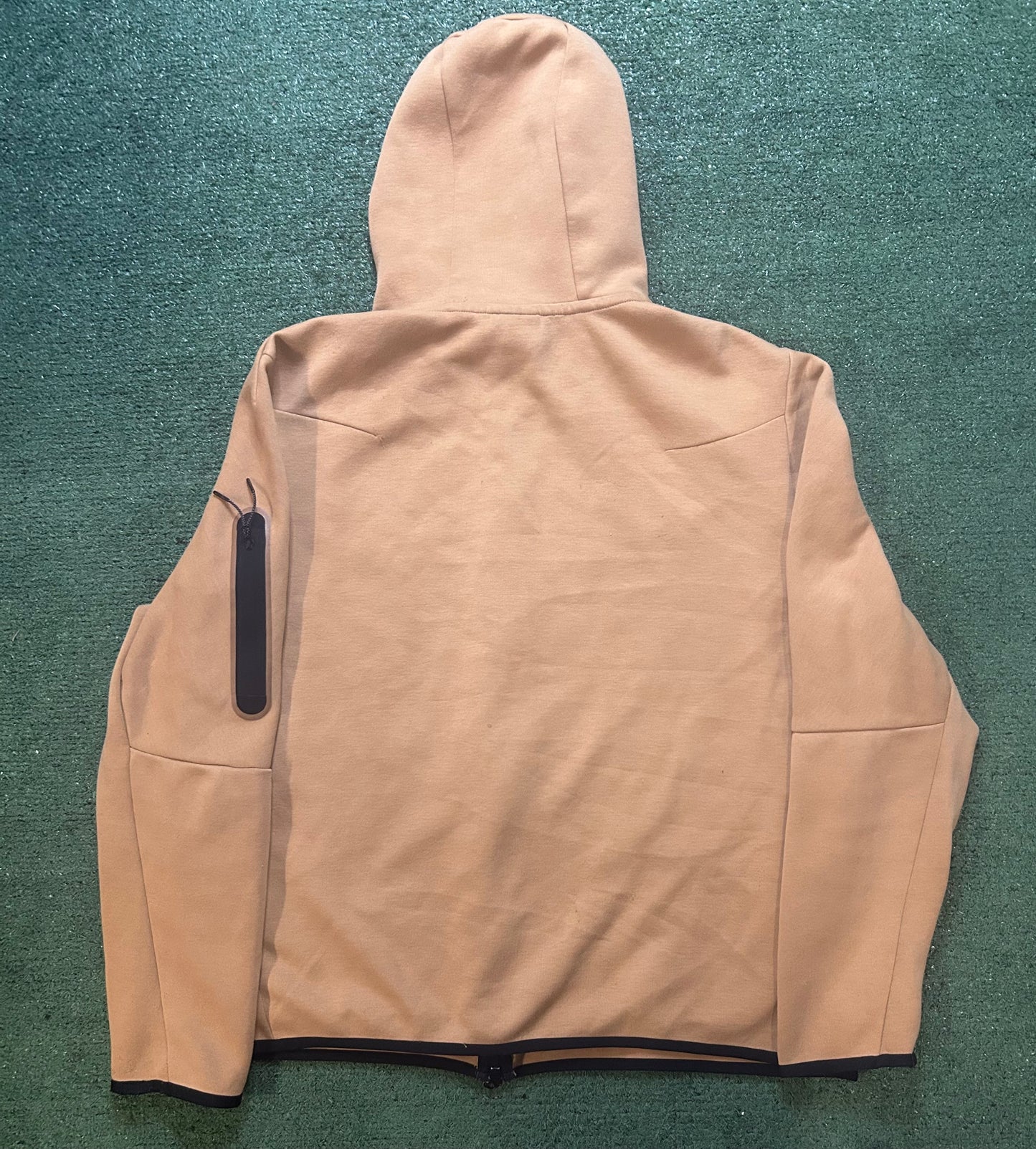 Nike tech fleece tan hoodie