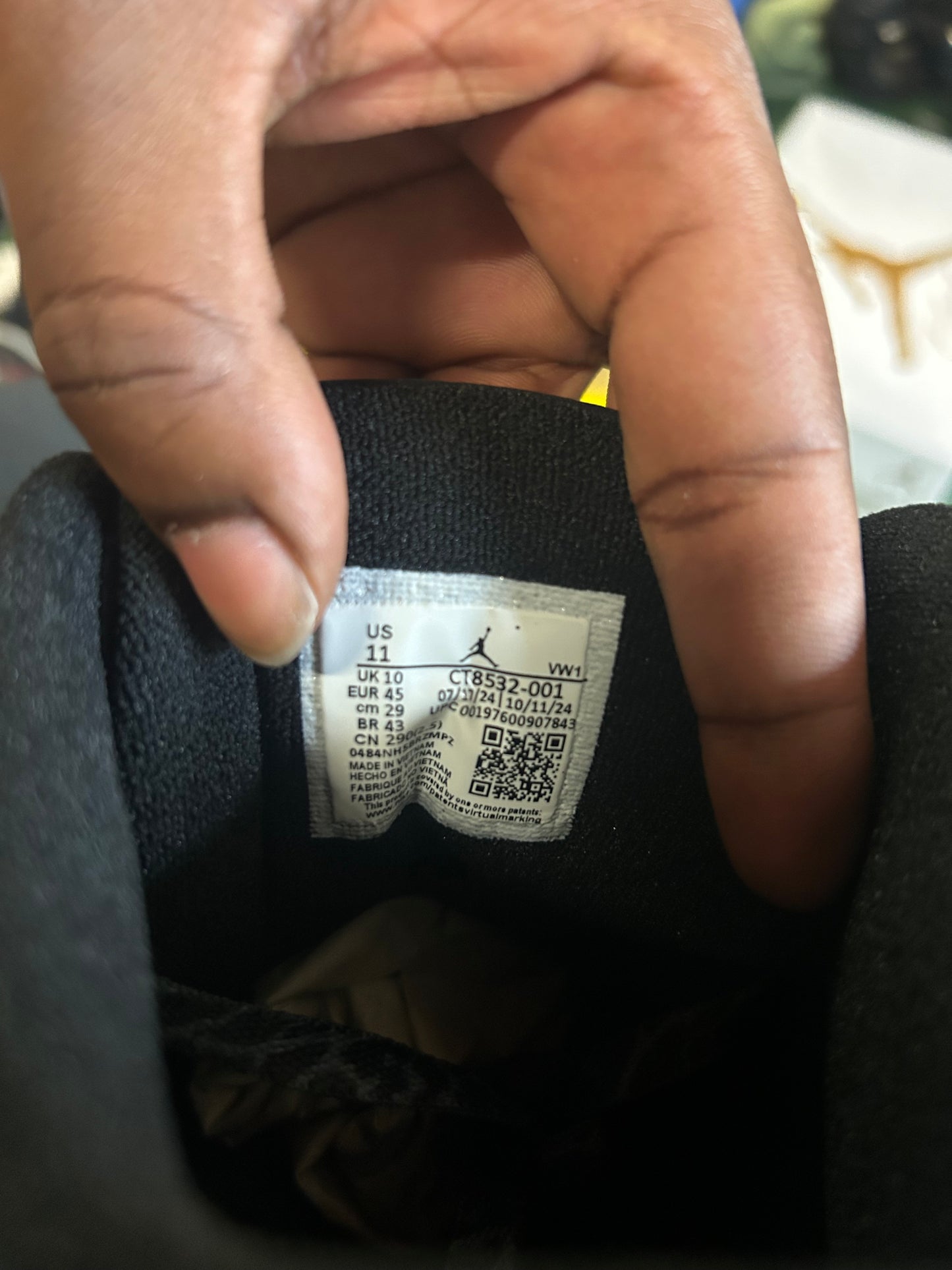 Jordan 3 black cat 2025