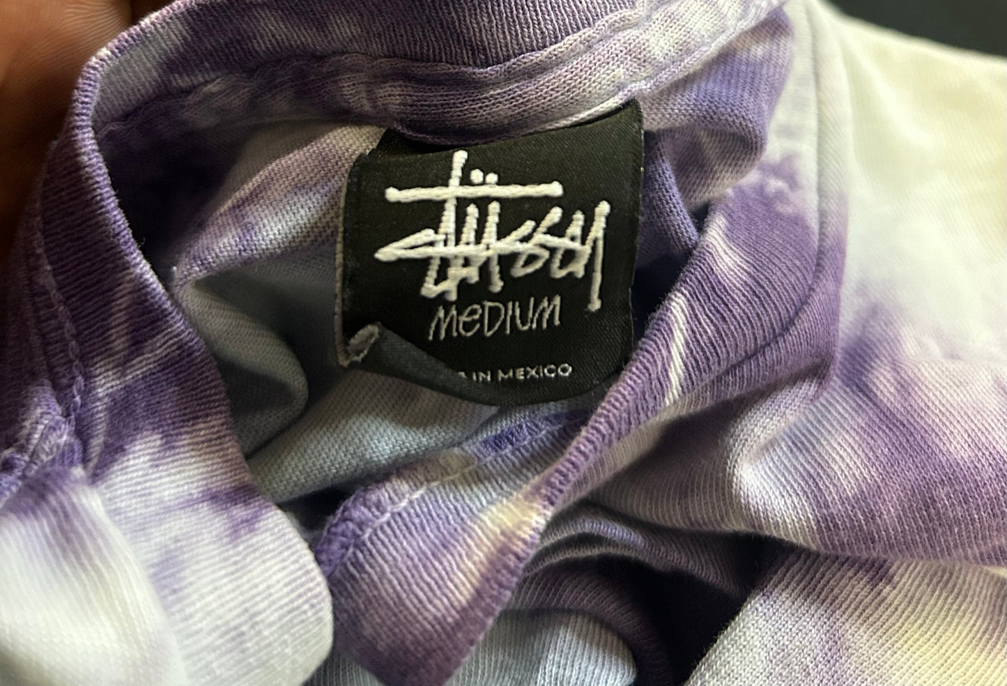 Stussy tie dye 8 ball tee