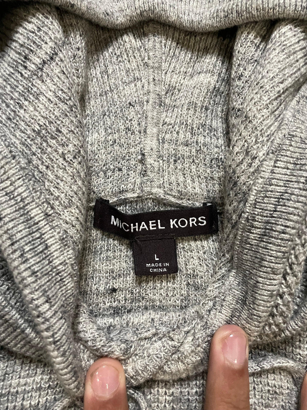 micheal kors grey pullover hoodie