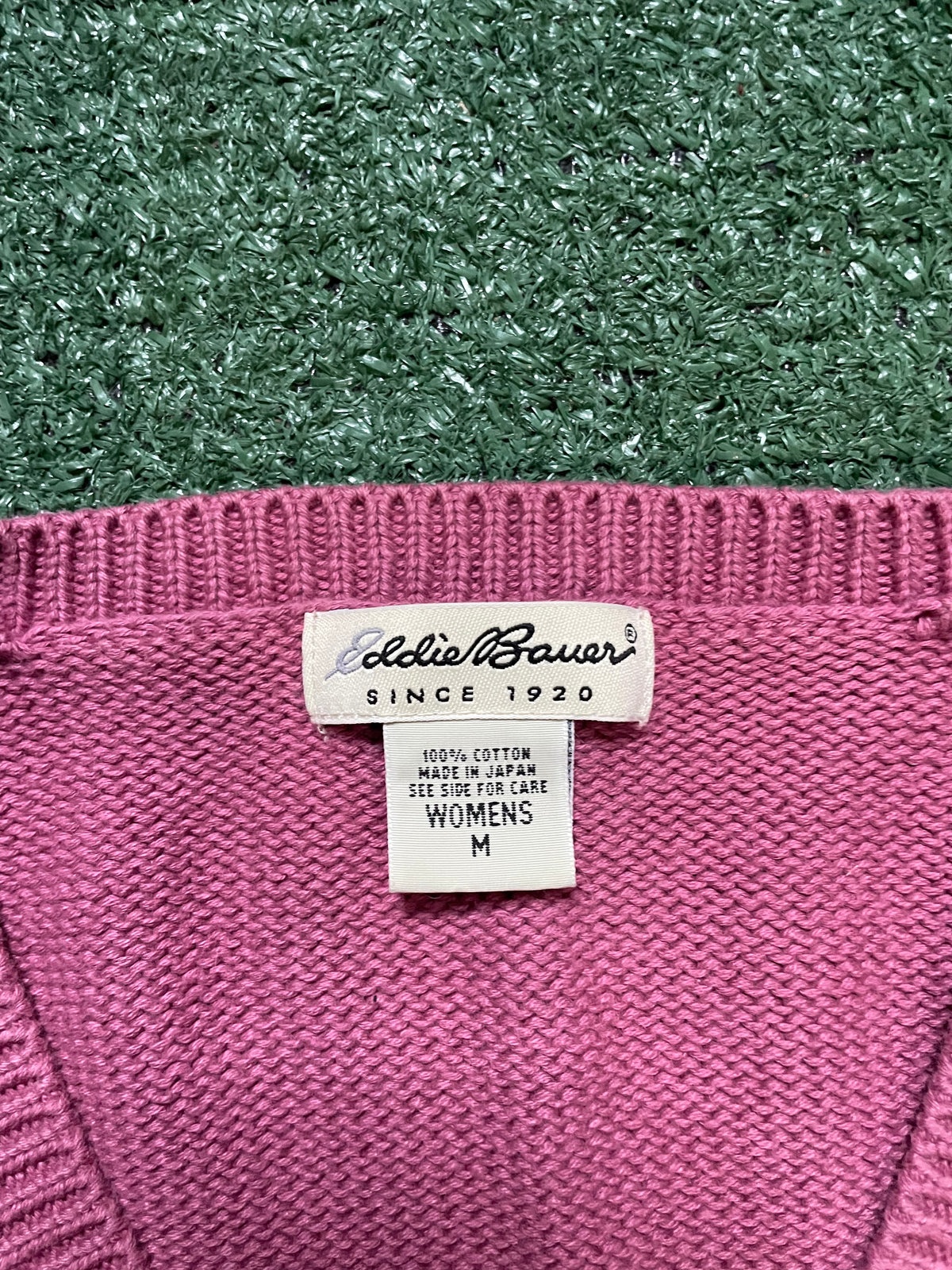 Eddie Bauer pink cardigan