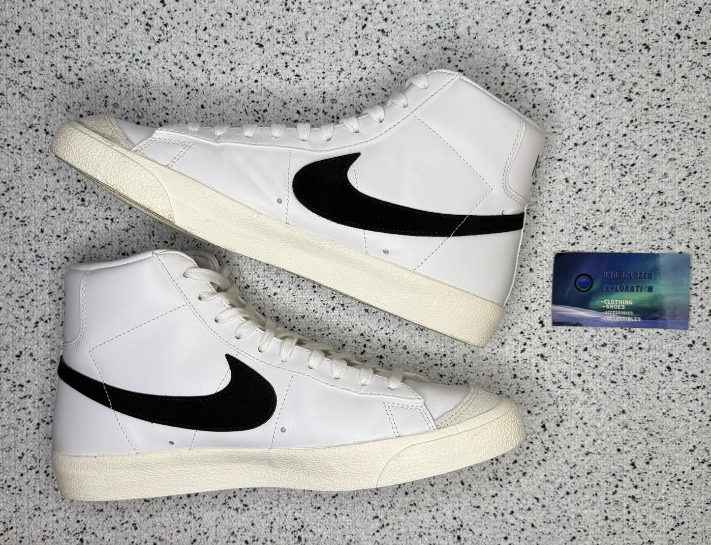 Nike Blazer White Black 10 Men/11.5 Women “Preowned”