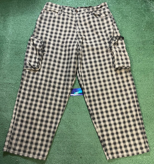 GV Gallery plaid baggy cargo pants
