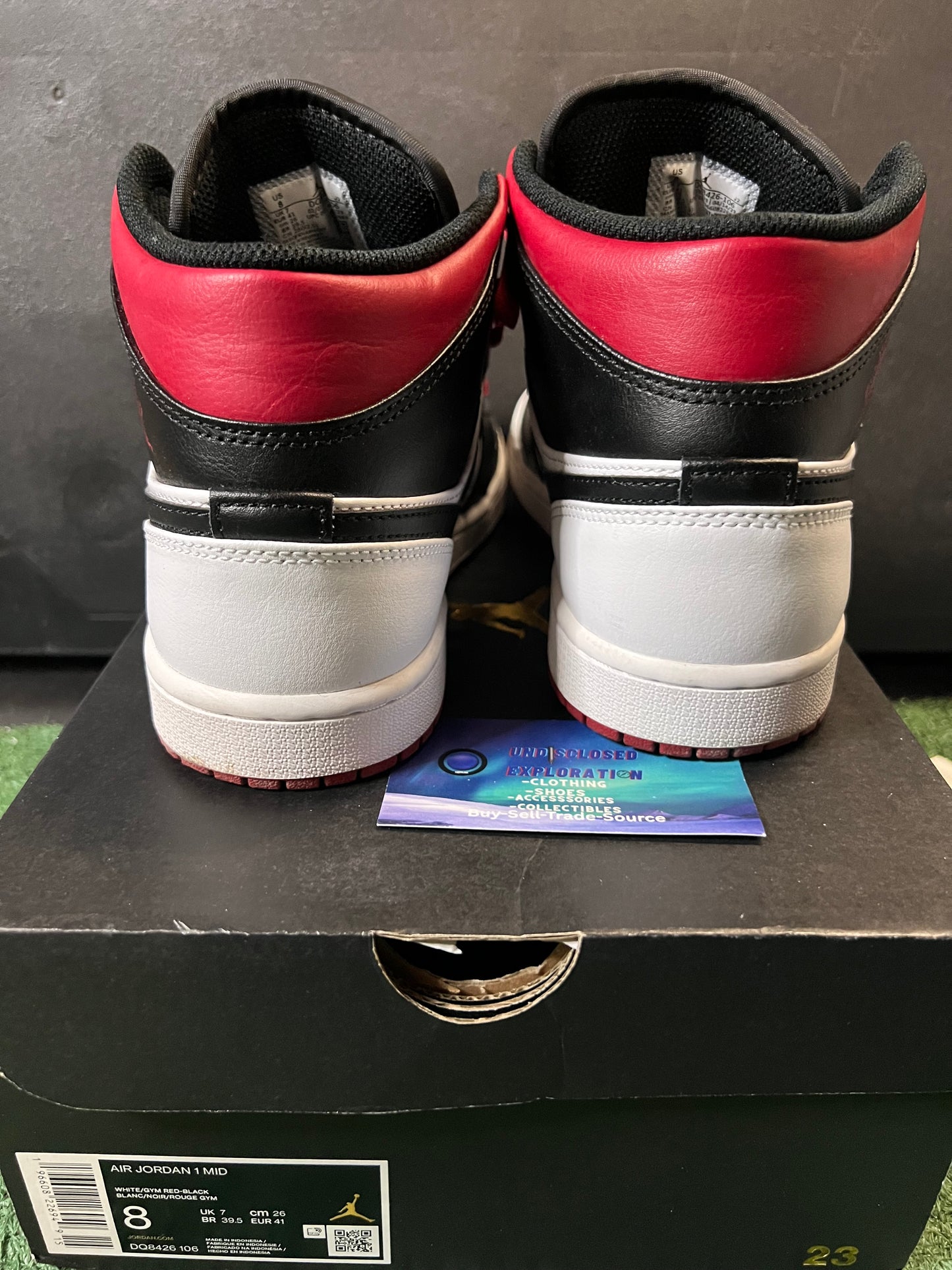 Air Jordan 1 gym red black toe size 8men/9.5women
