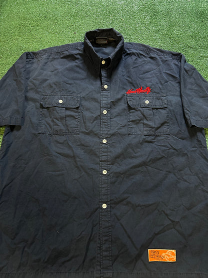 Vintage school of hard knocks embroidered button up