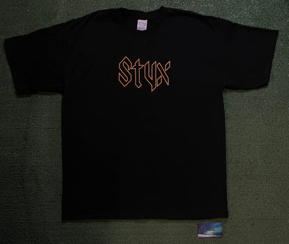 Vintage  2000s Styx tour black and orange tee
