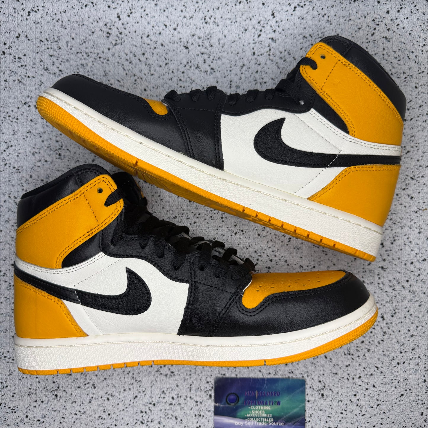 Jordan 1 Yellow Toe Taxi 10.5 Men “Preowned”