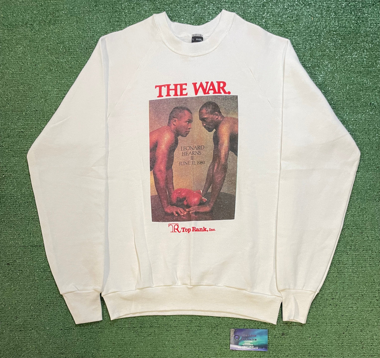 Vintage  1980s The War Sugar Ray Leonard vs Thomas Hearns crewneck