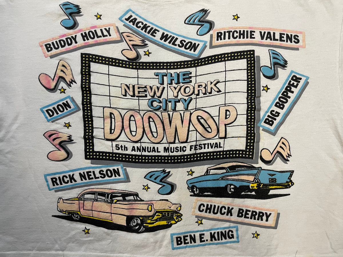 Vintage 1980s The New York City Doowop music festival tee