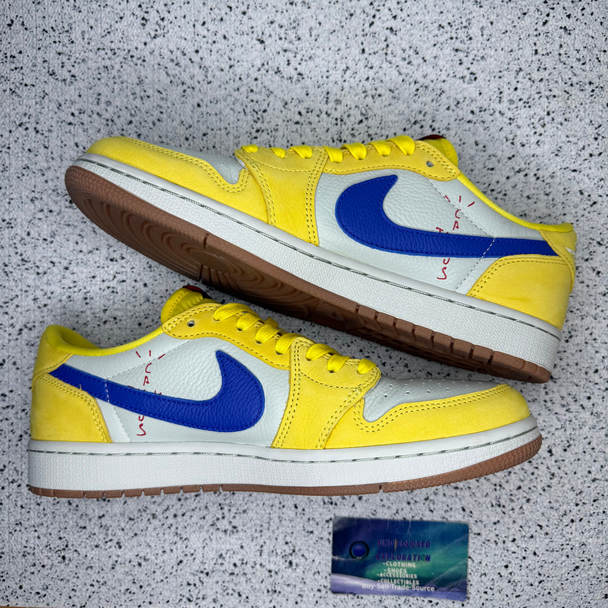 Jordan 1 Low Travis Scott Canary 8.5 Men “Preowned”