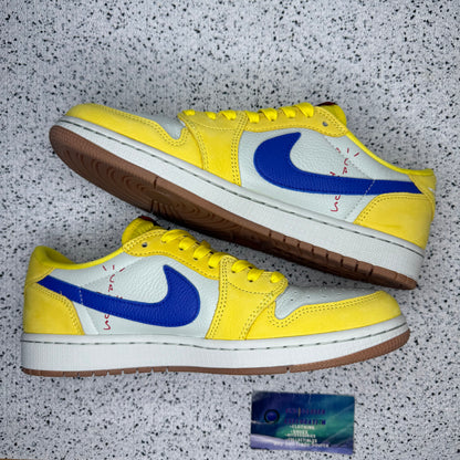 Jordan 1 Low Travis Scott Canary 8.5 Men “Preowned”