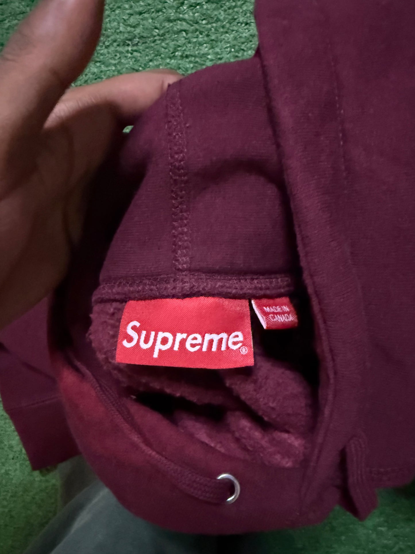 Supreme Motion Hoodie Burgundy