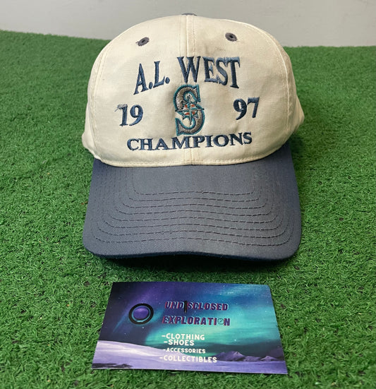 Vintage 1990s Seattle Mariners AL west embroidered hat