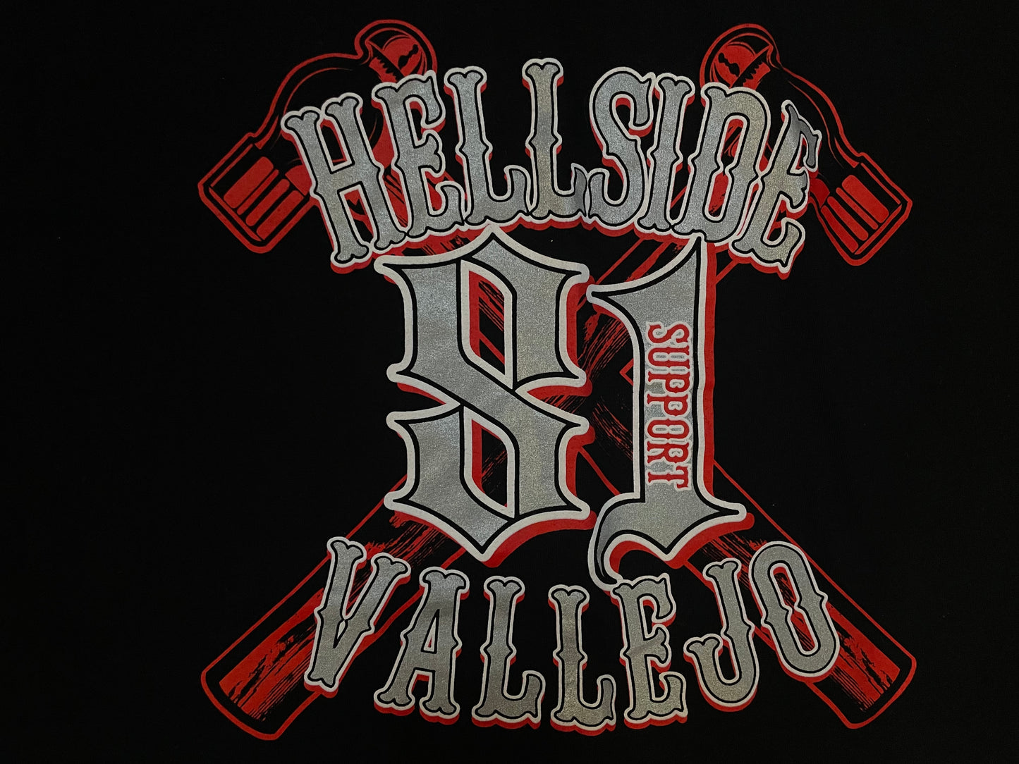 Vintage Hellside Vallejo motorcycle club tee