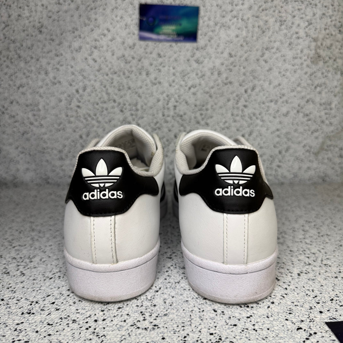 Adidas Superstar White Black 9 Men “Preowned”