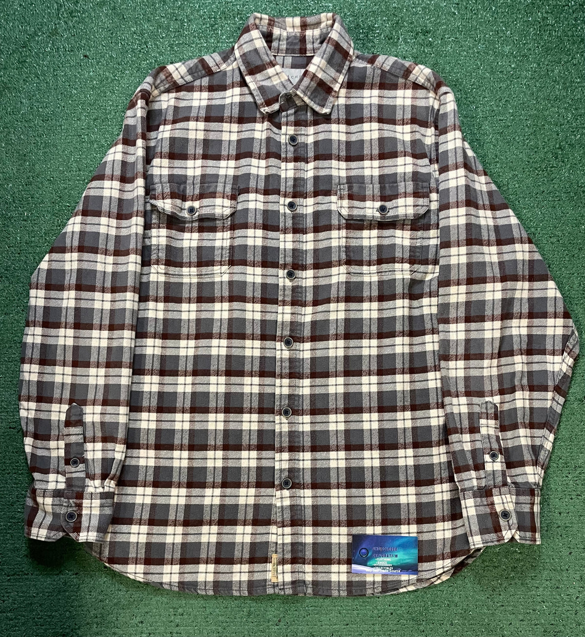 Jachs brown & cream flannel