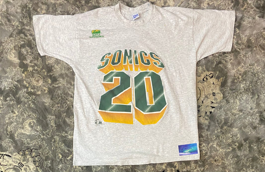 Vintage Seattle SuperSonics Gary Payton Number Shirt