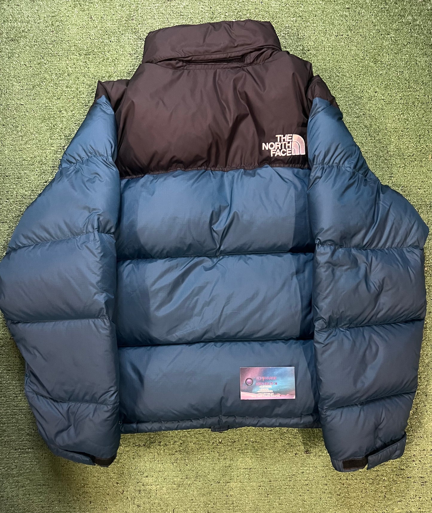 The North face blue Nuptse 700 jacket