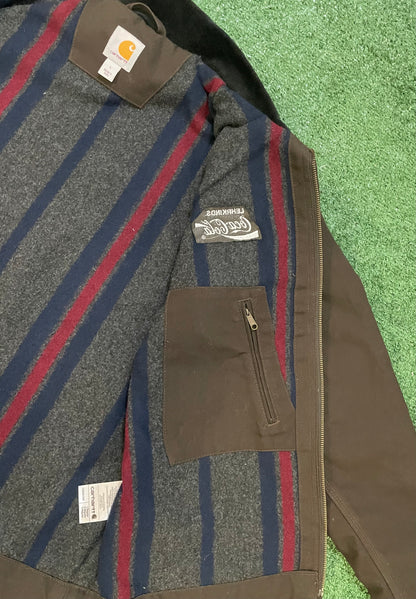 Vintage Carhartt dark brown Detroit jacket