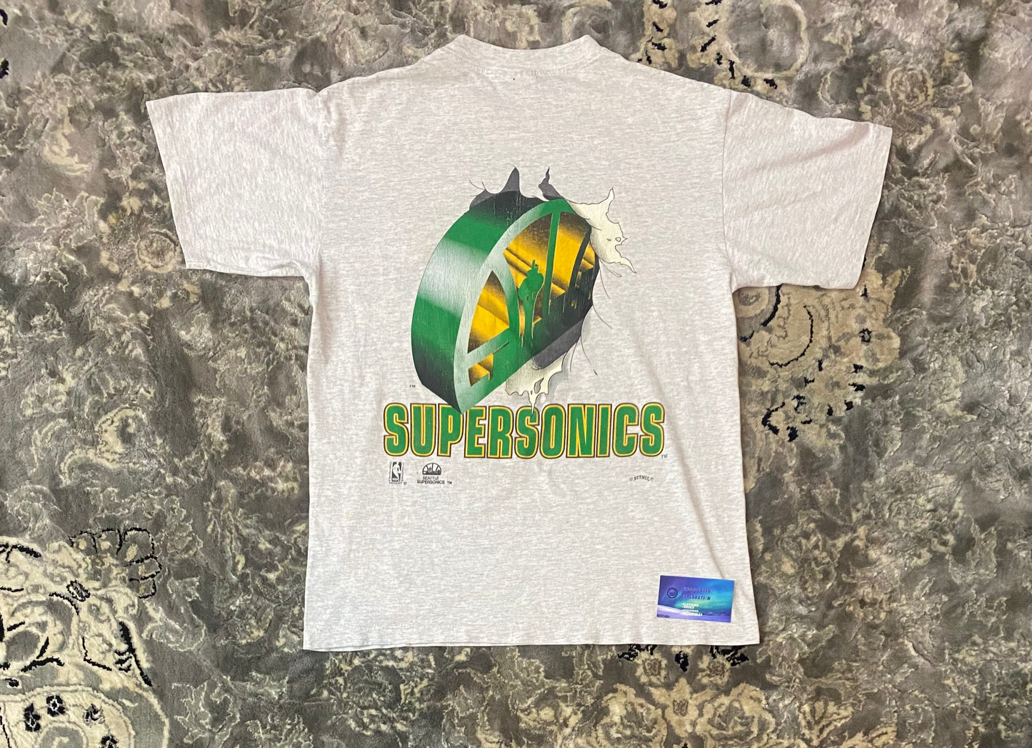 Vintage Seattle SuperSonics Breakthrough logo shirt