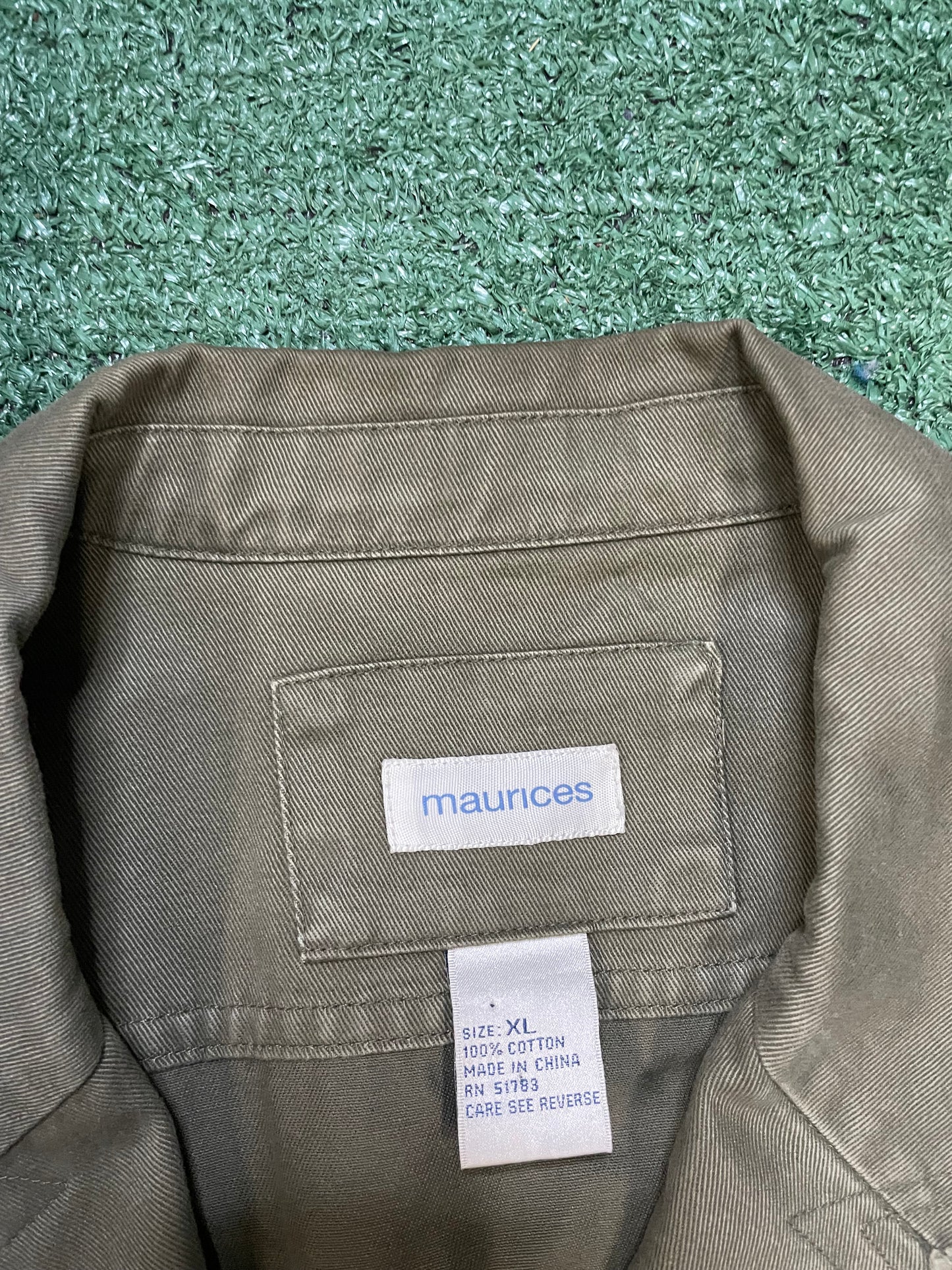 olive green maurices utility jacket