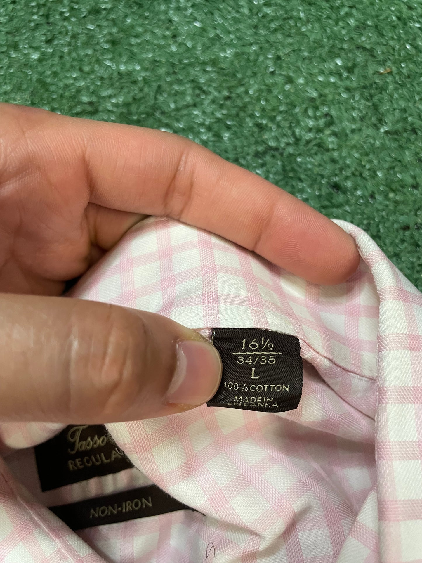 Tasso Ella pink & white button up shirt