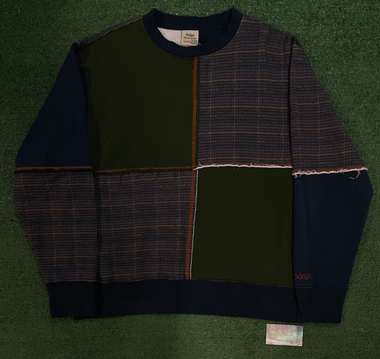 Bodega patchwork colorblock crewneck