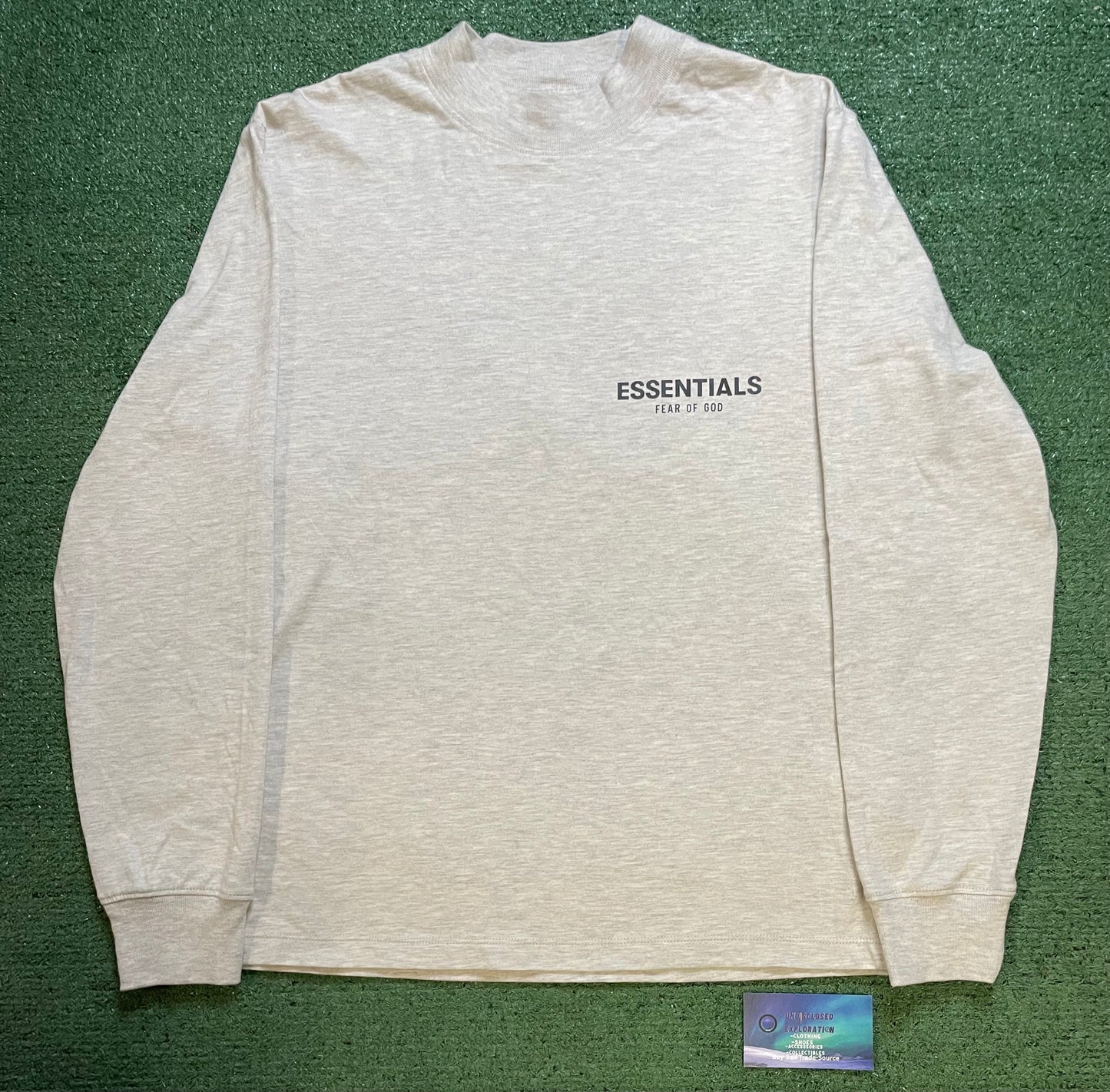 Fear Of God Essentials light oatmeal longsleeve