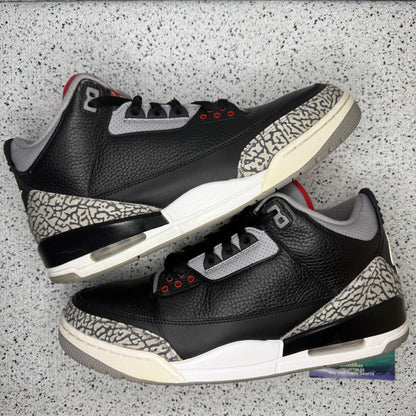 Jordan 3 Black Cement 2018 12 Men/13.5 Women “Preowned”