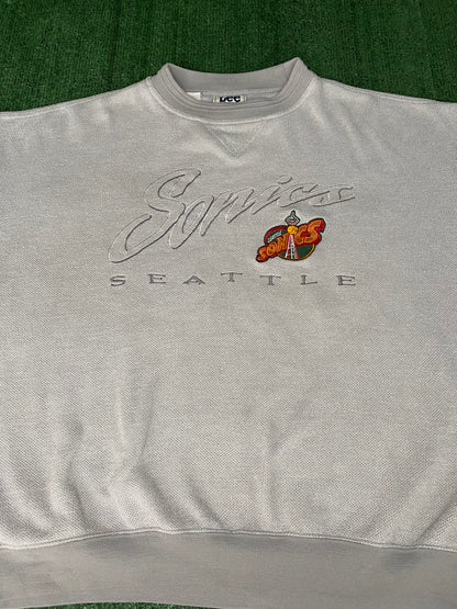 Vintage Seattle sonics grey crewneck