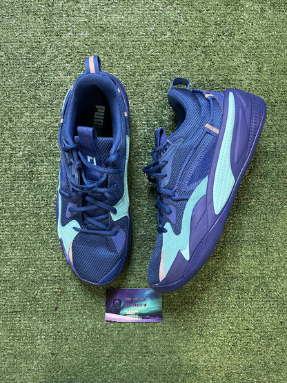Puma J Cole X RS dreamer E line blue size 10.5men/12women