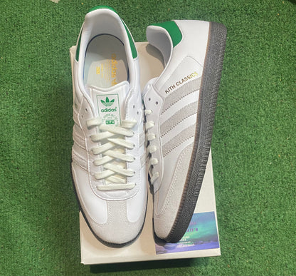 Adidas samba x kith classic white and green