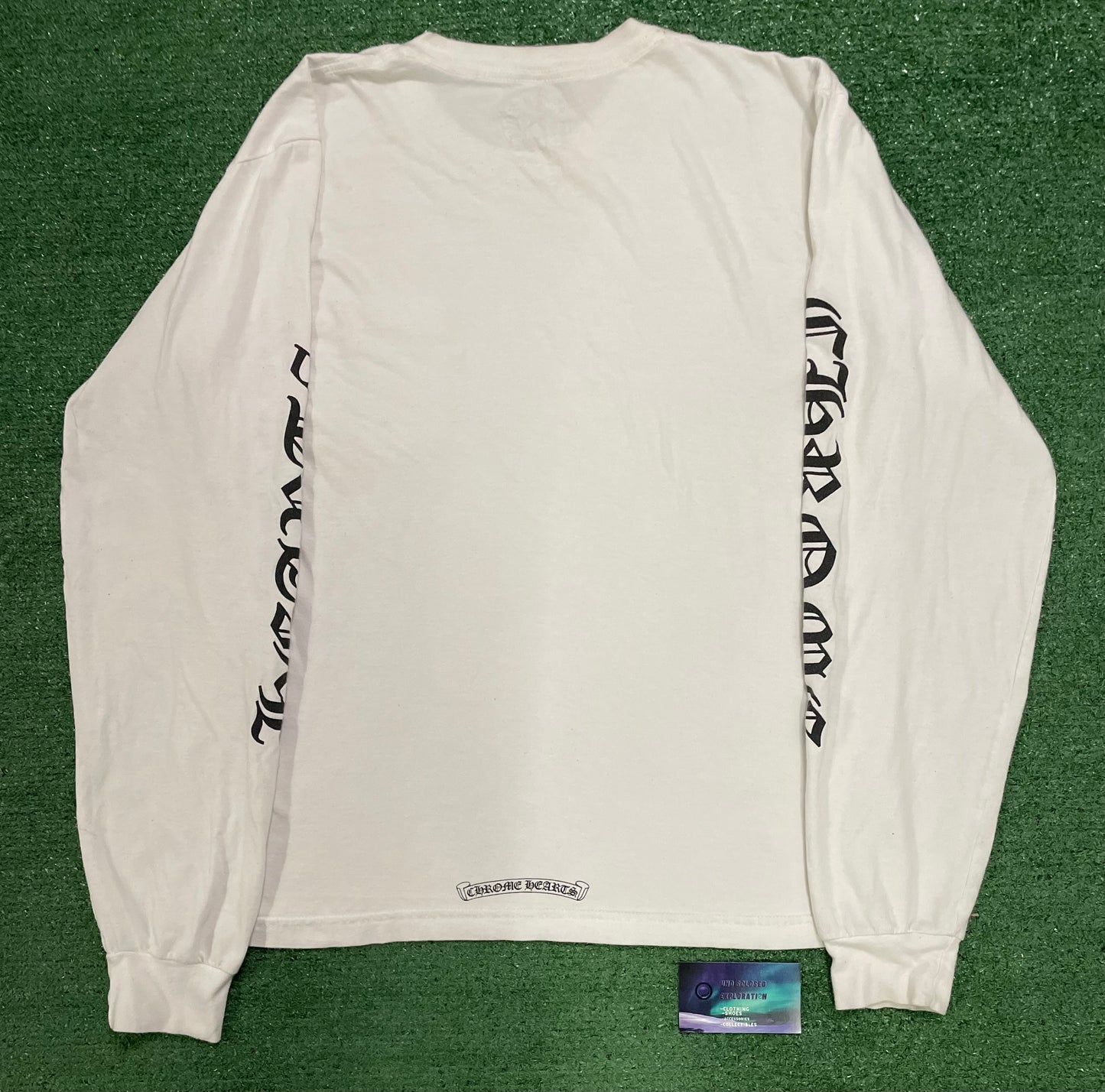 Chrome Hearts neck logo white longsleeve