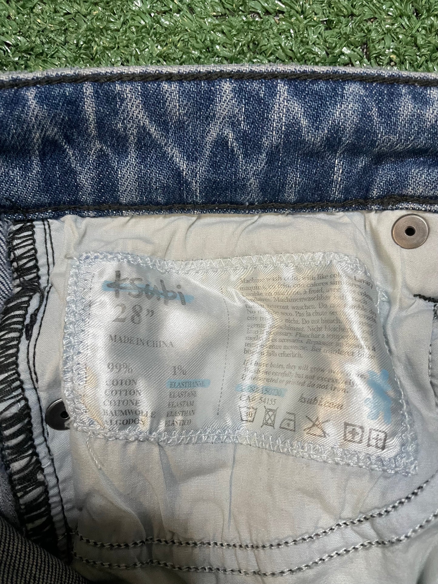 Ksubi van winkle light wash distressed jeans