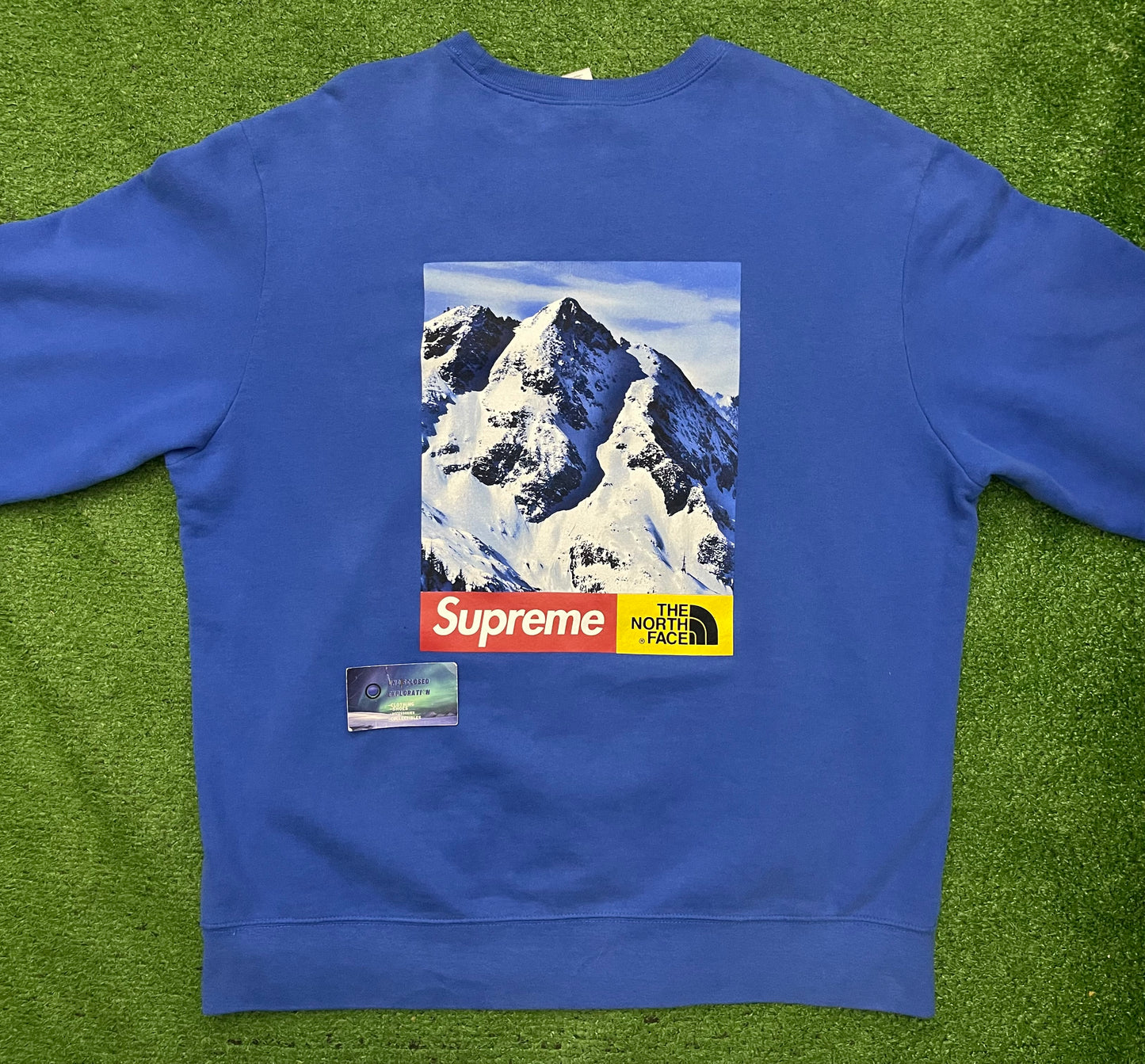 Supreme The North Face Mountain Crewneck Royal