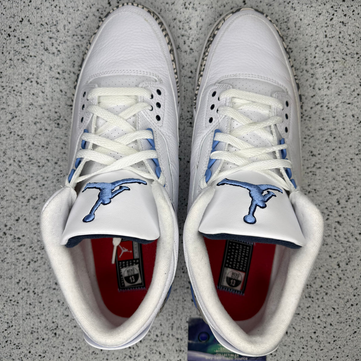 Jordan 3 UNC 13 Men “Preowned”
