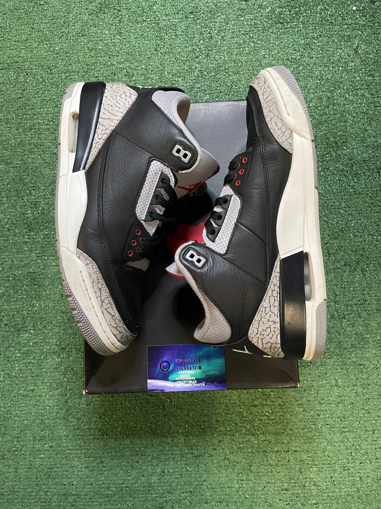 Air Jordan 3 black cement 2024 size 10men/11.5women