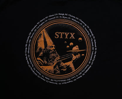 Vintage  2000s Styx tour black and orange tee