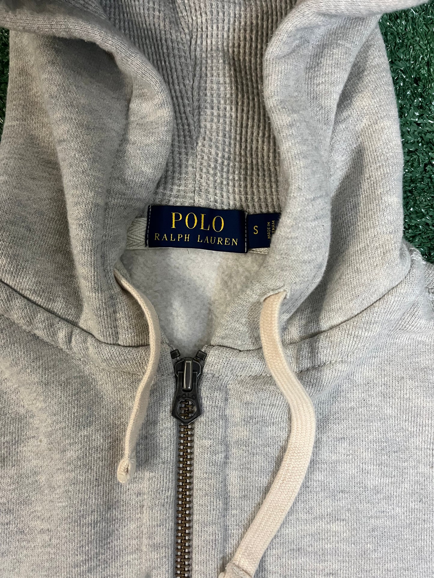 Polo Ralph Lauren grey zip up hoodie