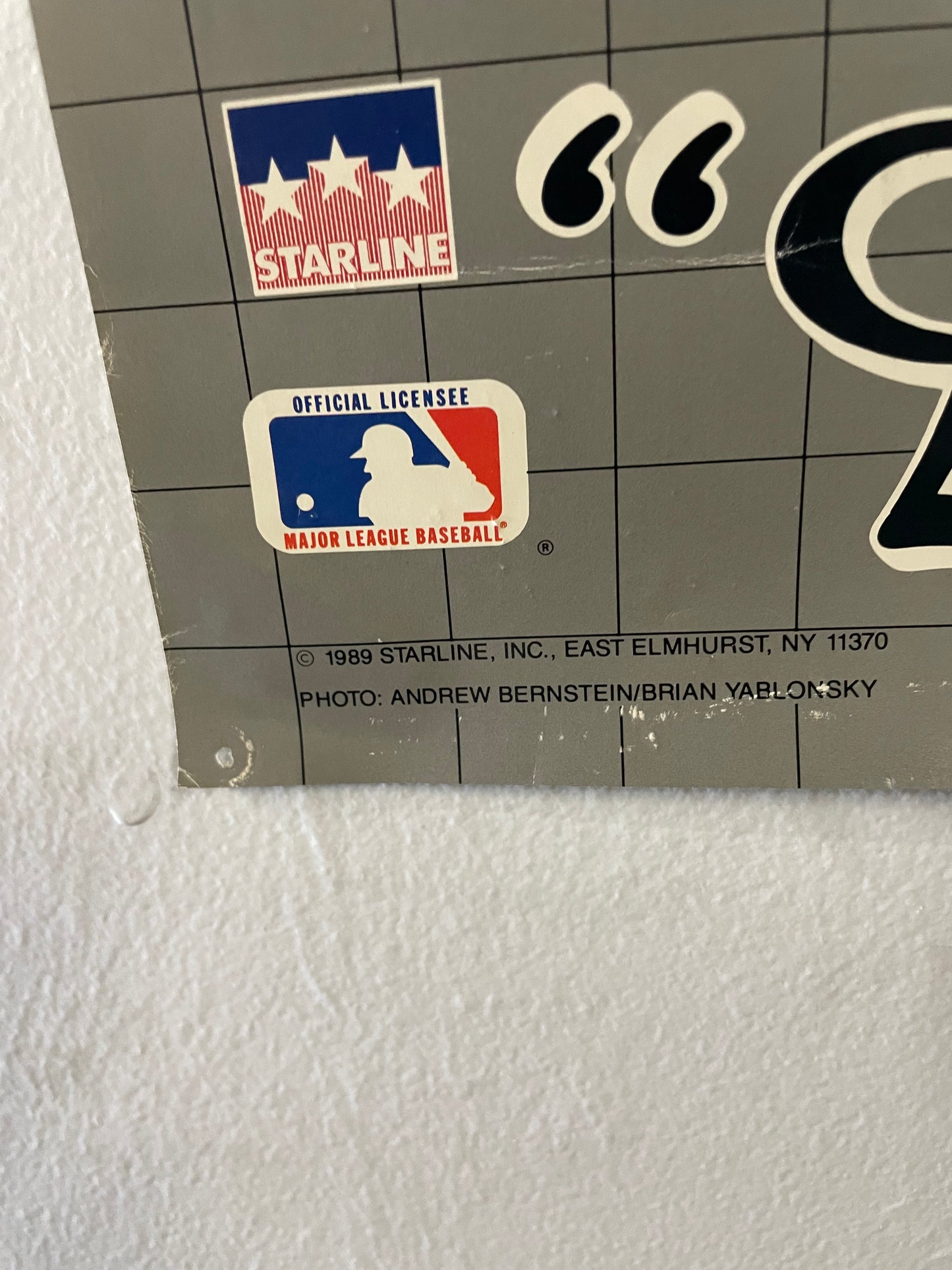 vintage 1980s Bo Jackson Double Trouble Kansas City Royals & Los Angeles raiders poster