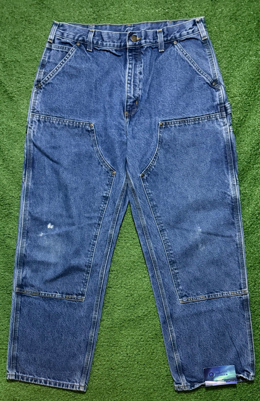 Carhartt Double Knee Jeans Blue