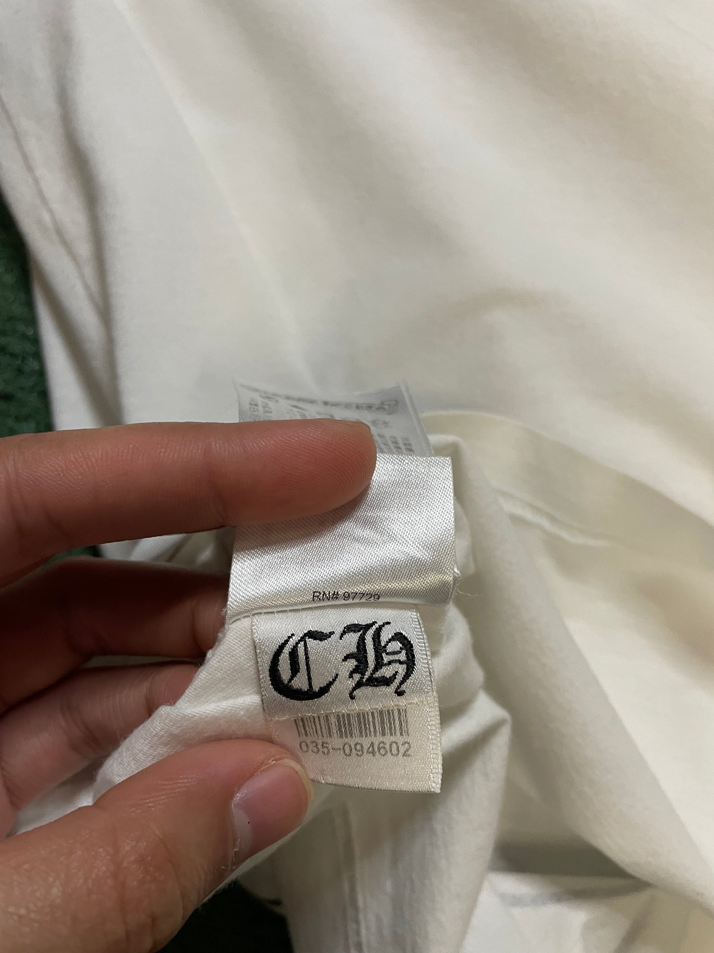 Chrome Hearts floral white longsleeeve