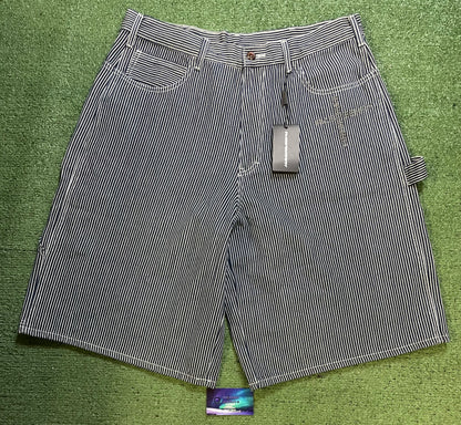 Gv Gallery Raspberry hills striped denim shorts
