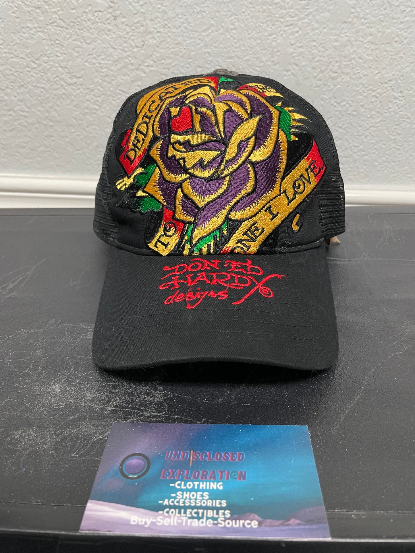 Ed Hardy dedicated to the one I love hat