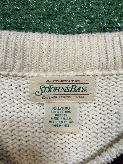 Vintage 1990s Deer knit embroidered crewneck