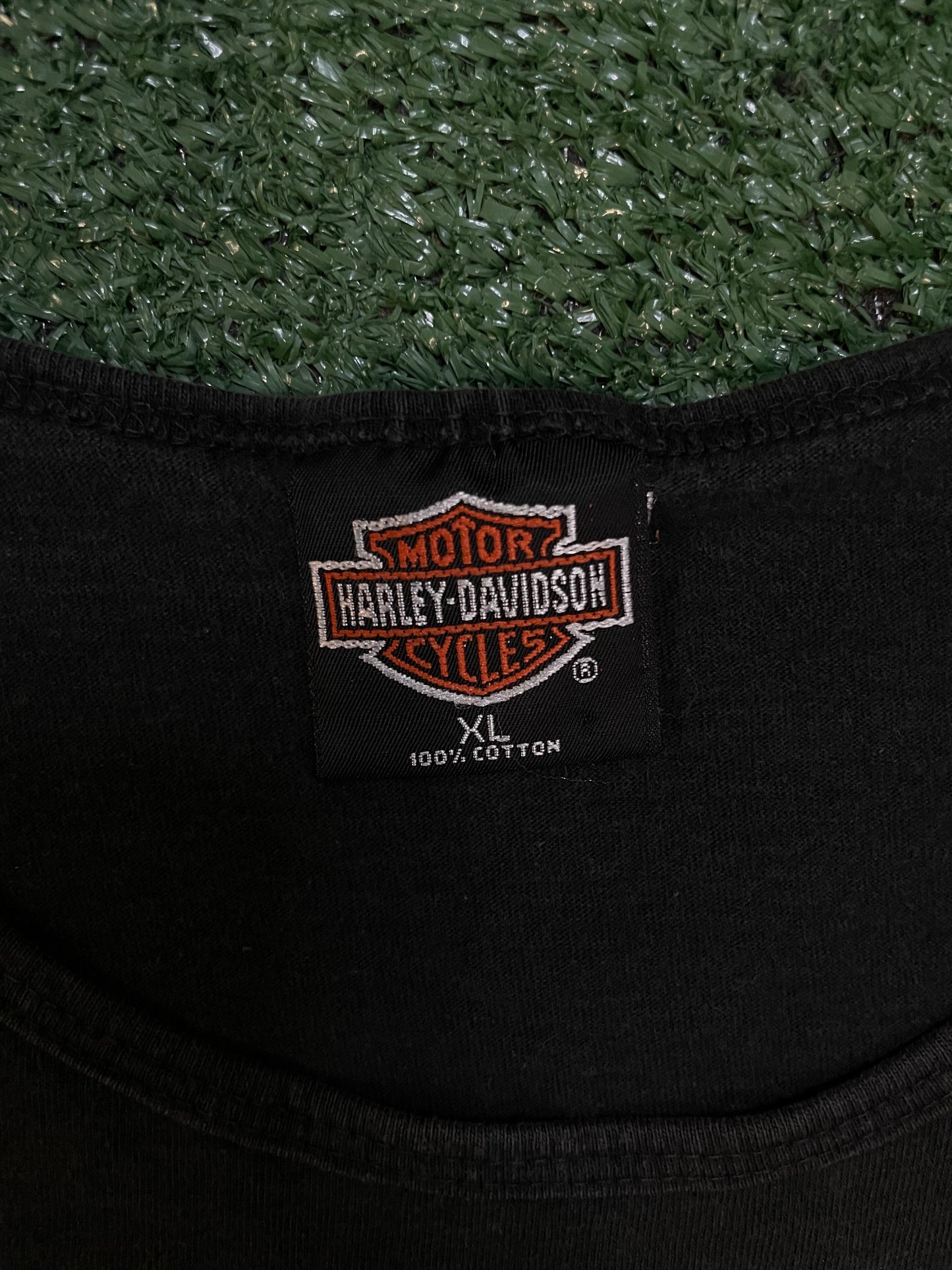 Vintage 1990s Harley Davidson flame tank top